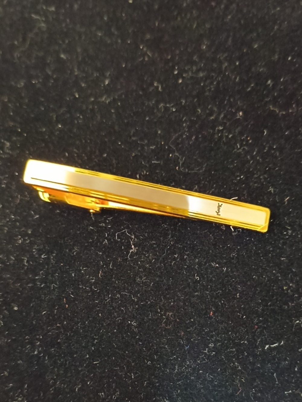 Yves Saint Laurent Gold Tie Bar